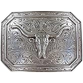ARIAT Men's Rectangle Longhorn Buckle