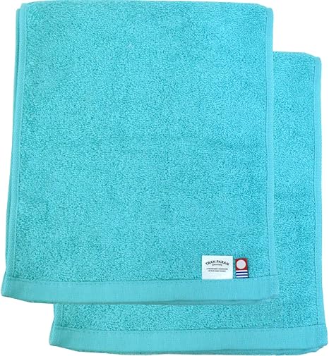 Amazon Co Jp Tranparan 今治タオル 認定 メンズ スポーツ マフラータオル Victory ビクトリー 2枚セット 日本製 ターコイズ ホーム キッチン