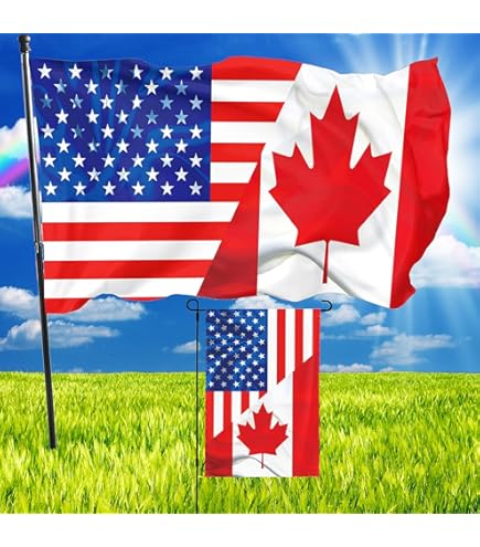 Bandiera Dell'amicizia USA CANADA Felpa Con Cappuccio - Foto 11