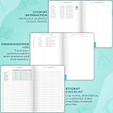 Clever Fox Teacher Planner Undated 18x26cm Hardcover Turquoise view 4