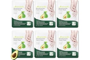 LINGHAOLH Hydrating Hand Masks, 6PCS Hand Mask Moisturizing Gloves for Men Women, Smooth Long Lasting Soft Exfoliating Hand Peeling Spa Mask Moisturizer Beauty Gift Set for Dry Cracked Rough Dull Hands（J)