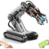OYICAI Technical Tracked Robot Arm Building Block Kit, Programmable STEM Toys for Boys 8-14, Remote &amp; APP Controlled, Compatible with Lego, Mechanical Engineering Robotic Arm Set for Adults (1484 PCS)