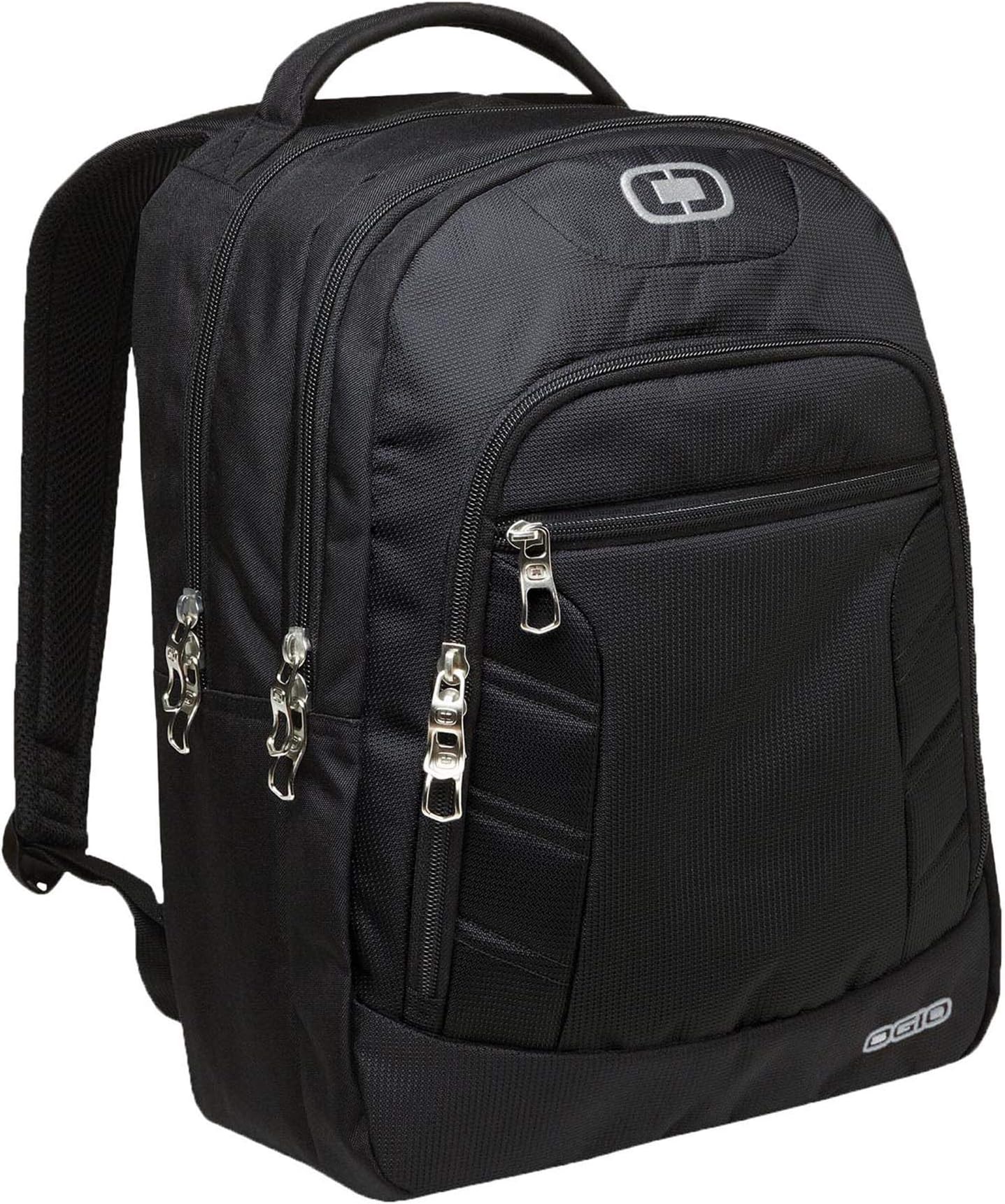 OGIO OG016 Colton Backpack - Black/Silver Blank Plain