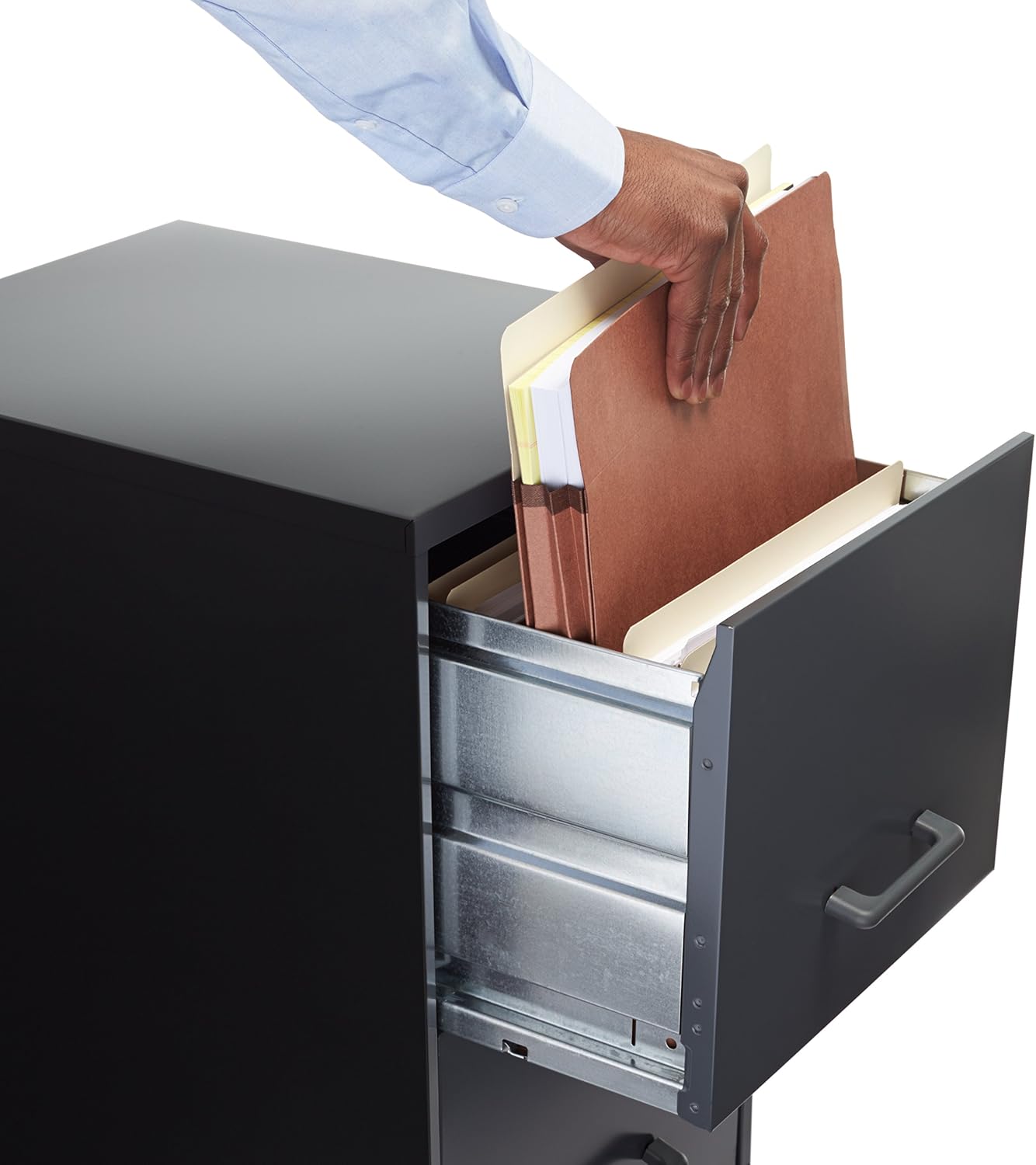 Basics Expanding Accordian Organizer File Folders - Letter Size, 25-Pack : Office Products