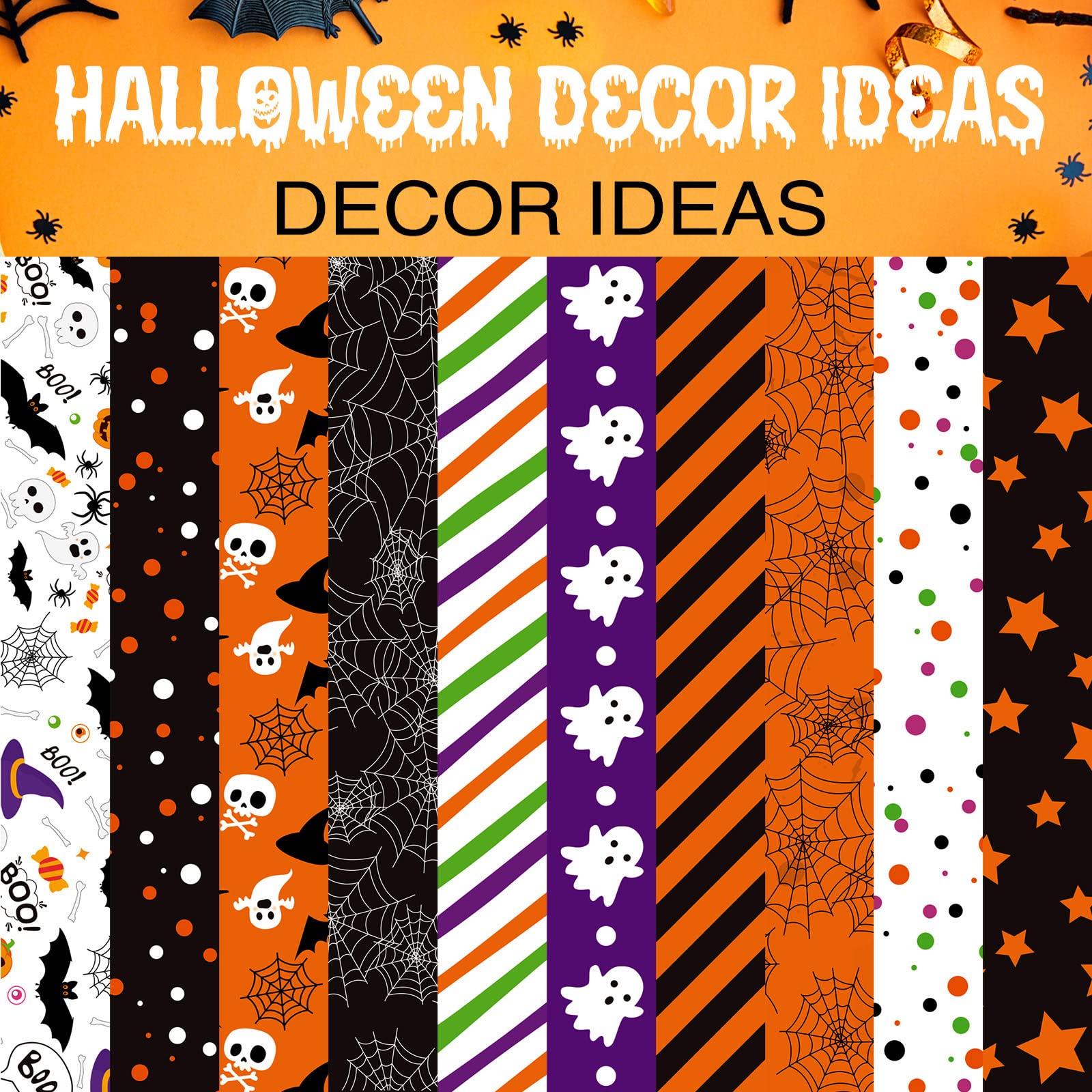ASTARON 600 Links Halloween Paper Chains Halloween Paper Craft Kit for Spooky Party Decorations