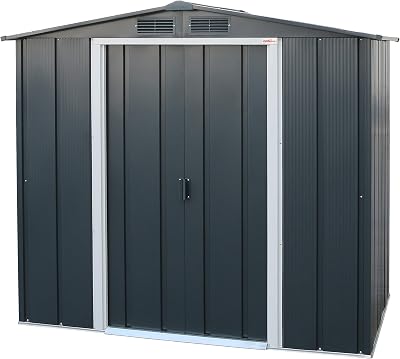 Duramax ECO 6x4 Metal Garden Storage Shed Anthracite