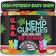 Hemp Gummies for Sleep Gummies Calm Bears, Discomfort, Skin-Peace and Relaxation, Fruity Flavors, Natural Hemp Oil Gummy Bears Edibles-Made in USA-90 Bears