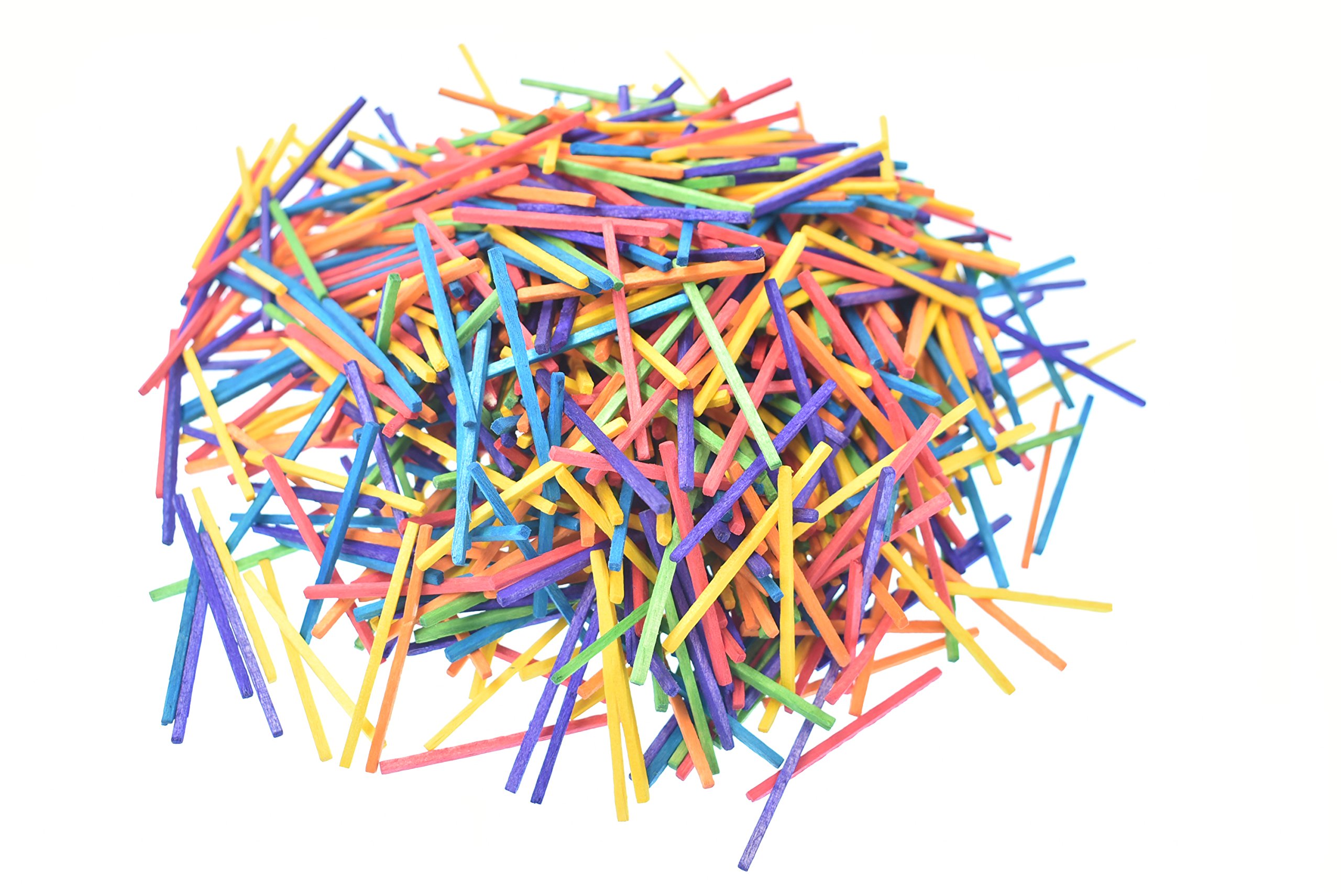Raylinedo® Wooden Matchsticks for Modelling and Craft 1000 Multicoloured