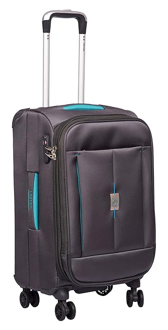 Delsey Passage Polyester 55 Cm 4 Wheels Anthracite Cabin Soft Suitcase