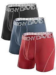 DAVID ARCHY Mens Underwear Mesh Quick Dry Boxer
