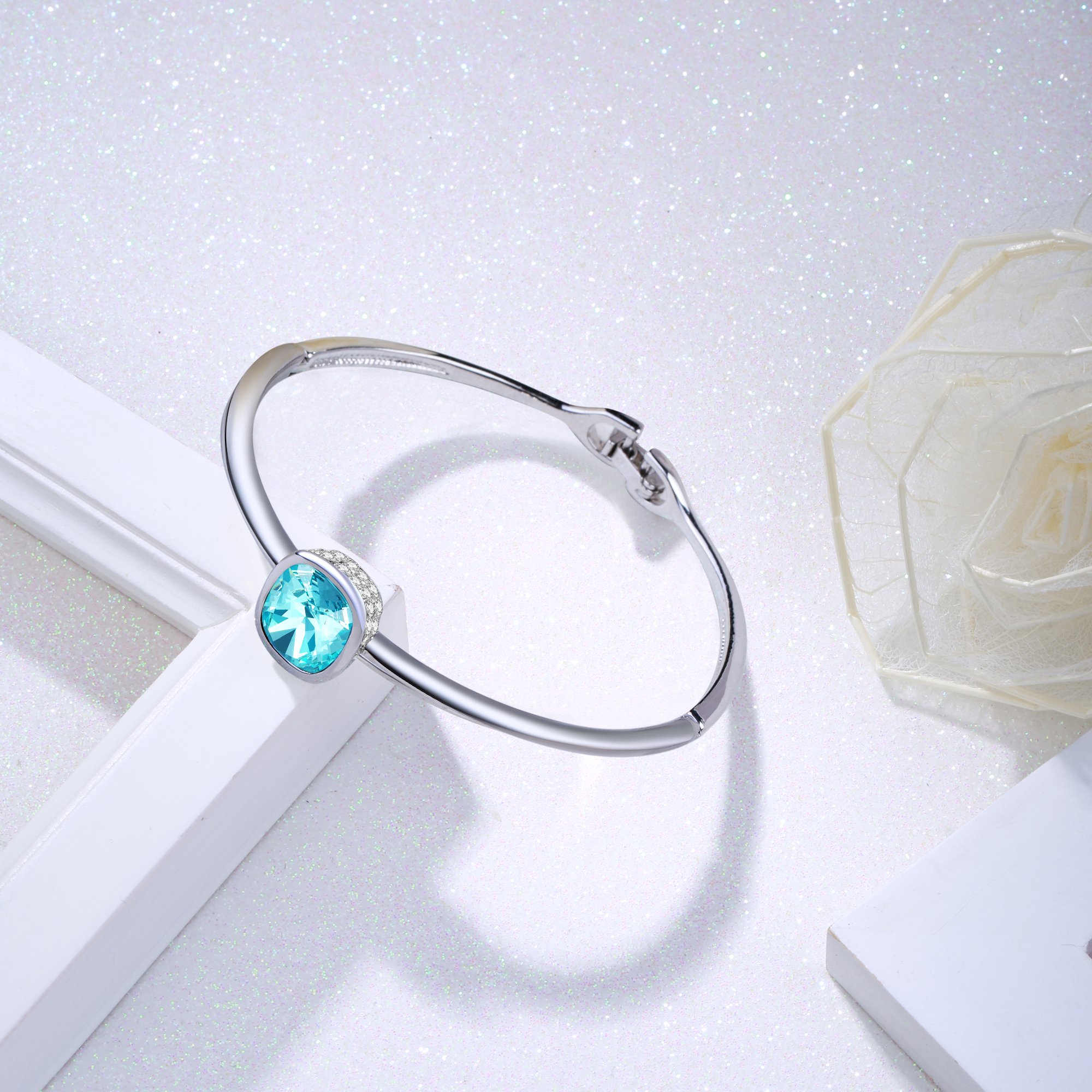 GEORGE · SMITH Womens Bracelets Bangle Jewelry Gifts, Crystal from Swarovski