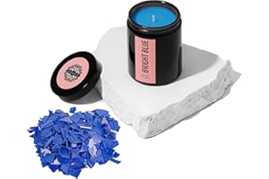 Soulsoy Candle Dye for Candle Coloring - Blue Wax Dye Flakes - Makes 400 Candles - 2oz Candle Color Dye for Soy Wax - Candle Dye for Soy Candle Making - Wax Dye for Candle Making