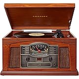 Amazon.com: Crosley CR44CD Turntable Console with CD Player and AM/FM ...
