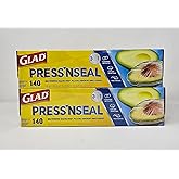 Glad Press'N Seal Multi Purpose Sealing Wrap - Leakproof, Airthight & Multisurface - 2 x 140Sq. Ft