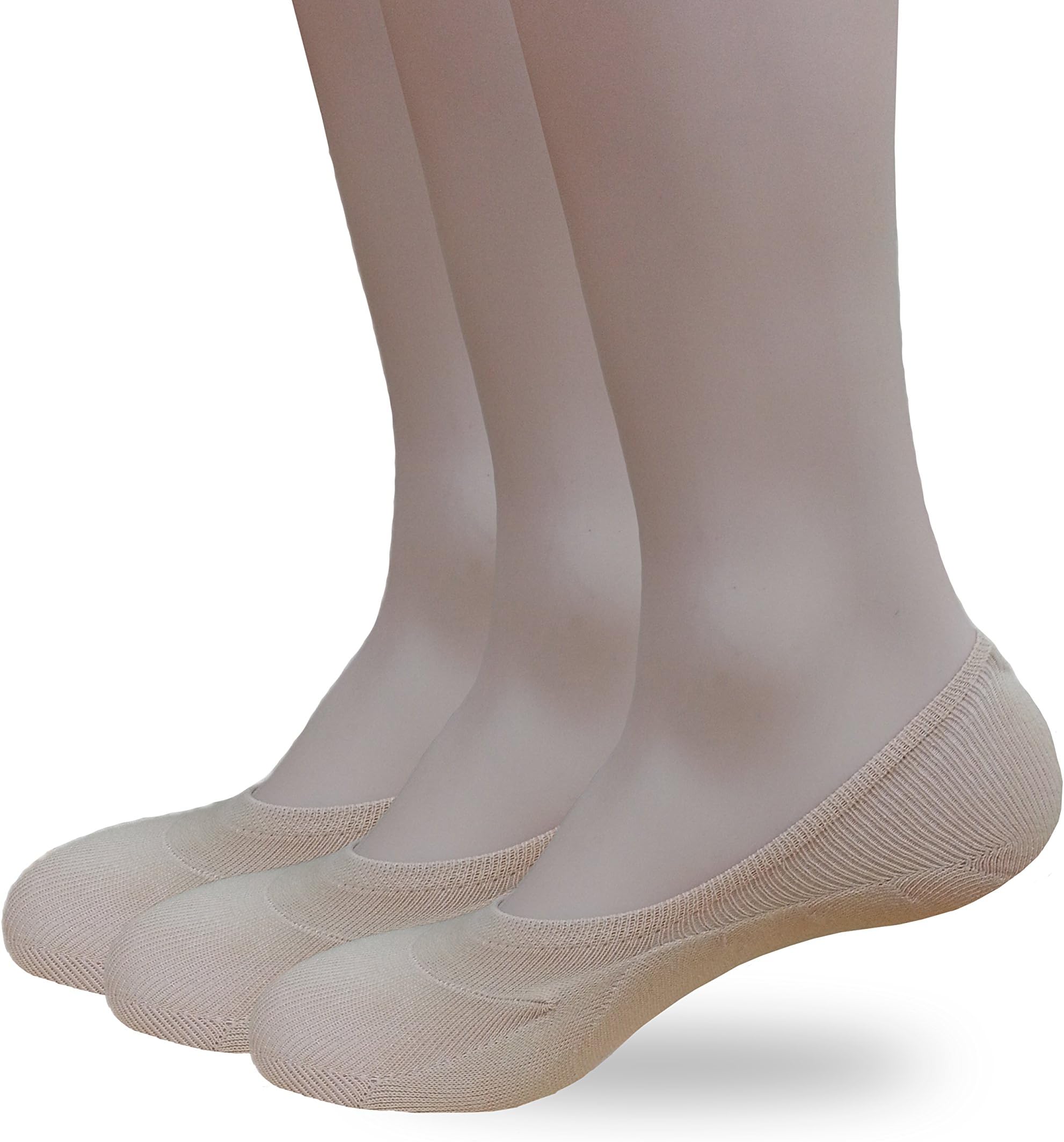 Eedor Mens 3 to 8 Pack No Show Loafer Socks Casual Low Cut Ankle, Non-Slip