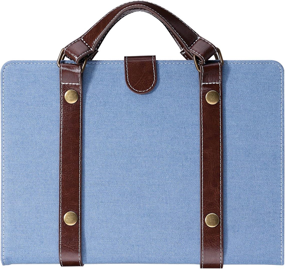 Ipad Air2 ケース おしゃれ Ulak Ipad Air 2 手提げ レザー カバー カバン アップル Ipad Air 2 専用 取っ手 手帳型 カード収納 ブルー Ulak タブレットケース 通販 Amazon