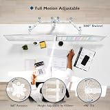 BONTEC Dual Monitor Arm Desk Mount 13-27 Inch VESA 75x75/100x100 White view 2