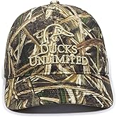 Ducks Unlimited Camo Hat – Mid Profile Structured Hunting Cap with Embroidered Logo, Adjustable, One Size