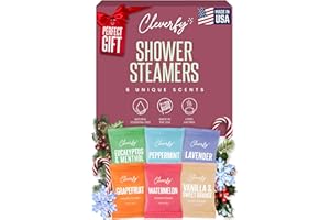 Cleverfy Shower Steamers Aromatherapy – Stocking Stuffers for Teen Girls, Women and Wife – Christmas Gifts for Teens and Women – White Elephant Gifts for Adults – 6 Tablets