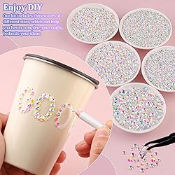 16000Pcs Resin Jelly Rhinestones with Tweezers for