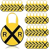 Tranqun 36 Pcs Train Party Favor Bags Railroad Non Woven Tote Bags Bulk with Handle for Train Railroad Themed Birthday Party Supplies