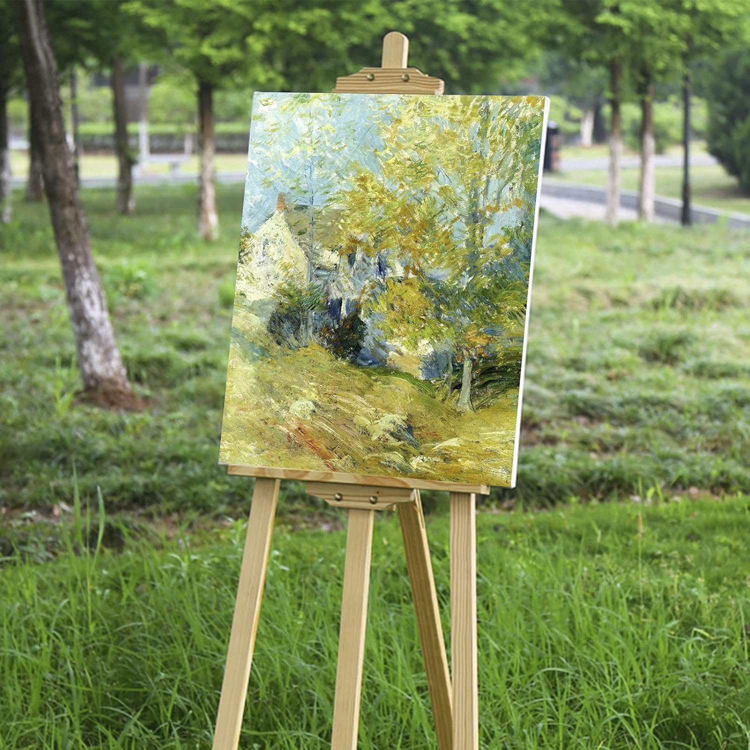 Premium Stretched Canvas (5 Pack, 12 x 16 Inch) Primed, 100% Cotton, Canvas Boards for Painting Using Oil or Acrylic Paint, Canvases for Artist, Hobby Painters & Beginner