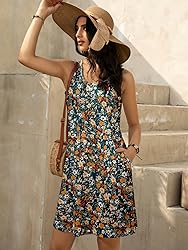 LUXVEER Womens Summer Hawaiian Dresses 2025 Floral