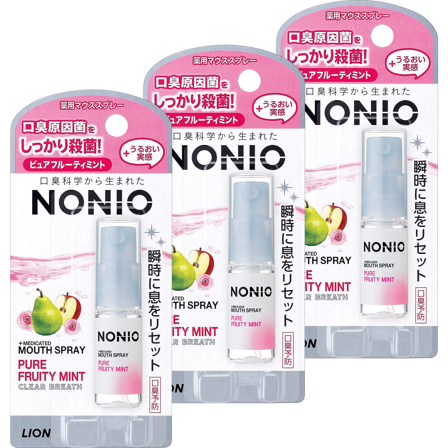 [医薬部外品]NONIO マウススプレー ピュアフルーティミント 5ml×3個 (口中清涼剤)商品画像