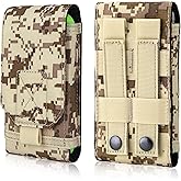 IronSeals Tactical Molle Phone Holster Pouch, Universal Belt Waist Bag for iPhone 17 Pro Max/17 Pro/17/16 Pro Max/15 Pro Max/14 Pro Max/13/12, Samsung S25 Ultra/S24/S23, Size L