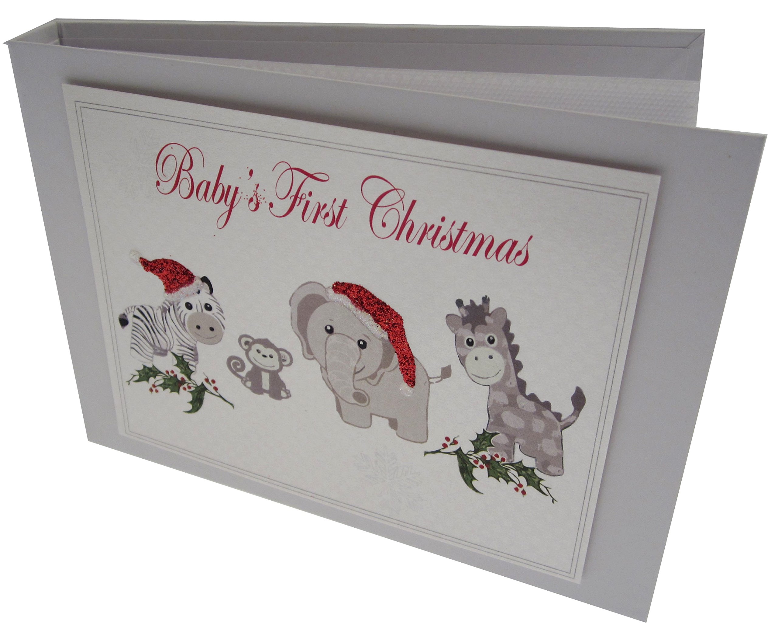 White Cotton Cards Value Range Baby's First Christmas Toys Design Christmas Tiny Value Album (Silver), TVXST