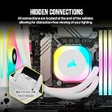 Corsair iCUE LINK H150i RGB 360mm AIO CPU Cooler White QX120 Fans LGA1700 AM5 view 5