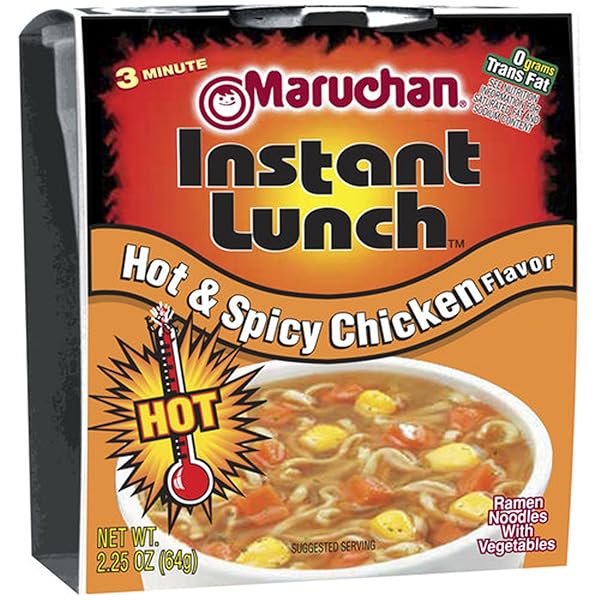 MARUCHAN INSTANT LUNCH HOT AND SPICY CHICKEN FLAVOR...