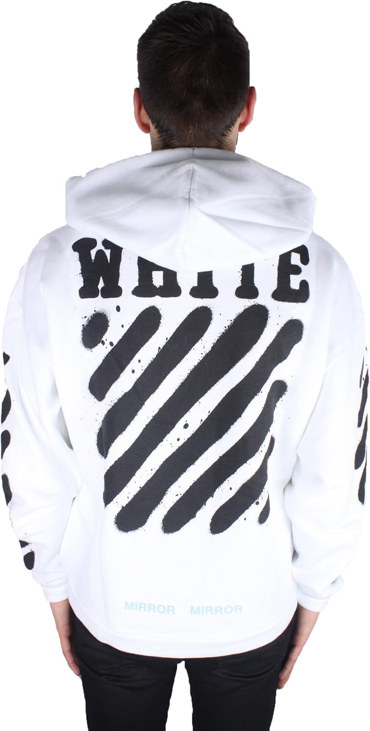 off white diag spray hoodie
