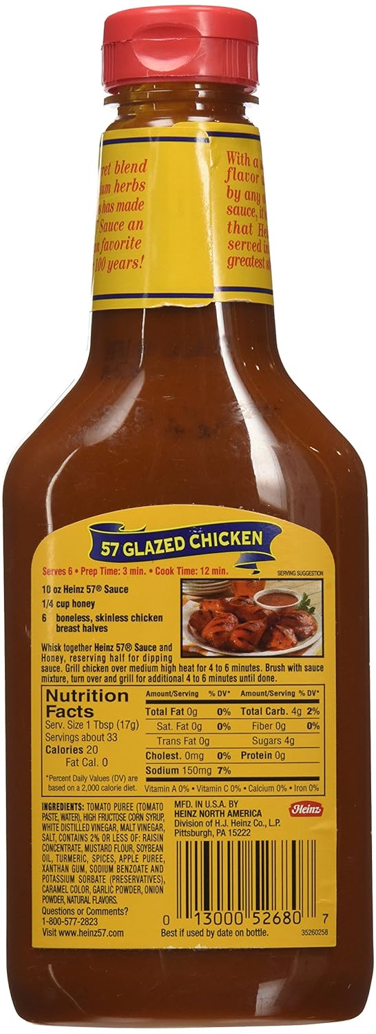Heinz 57 Steak Sauce Nutrition Runners High Nutrition