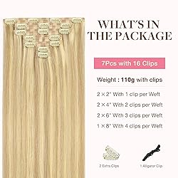 GOO GOO Clip in Hair Extensions Real Human