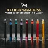 Wordsworth & Black 12pk Black Fountain Pen Ink Cartridges International view 6