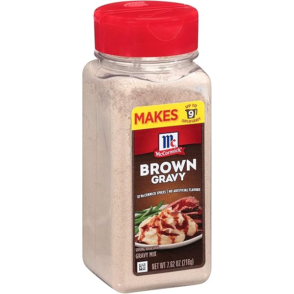 MCCORMICK BROWN GRAVY MIX, 7.62 OZ