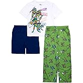 Teenage Mutant Ninja Turtles boys 3-piece Loose-fit Pajama Set, Soft & Cute for Kids