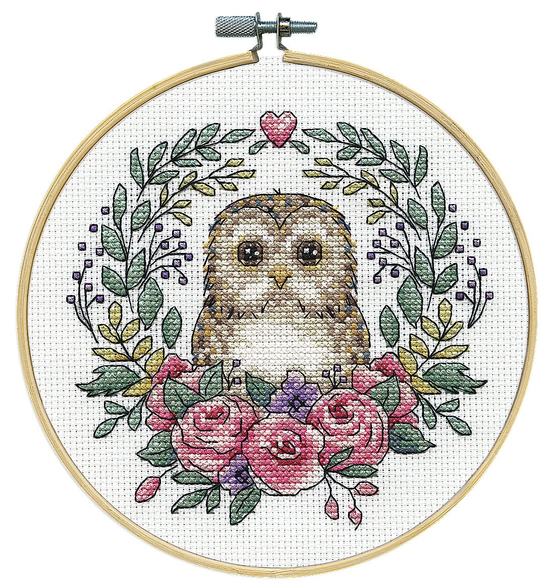 Design Works Crafts Counted Cross Stitch Kit, Owl