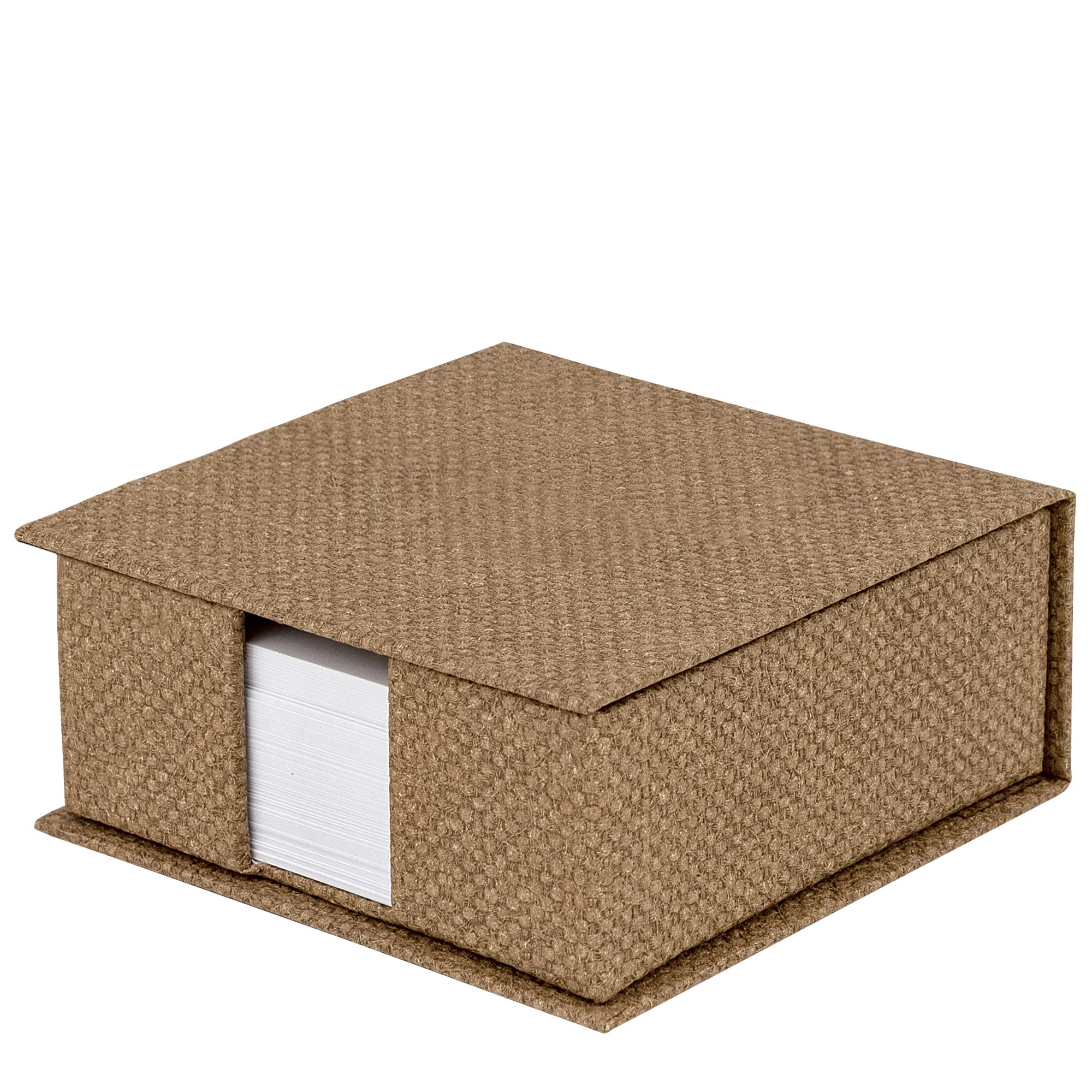 Rössler Papier 1312452600 - S.O.H.O. Notitiebox, afmetingen: 11 x 11 cm, Speciale lijn hazelnoot, 1 stuk