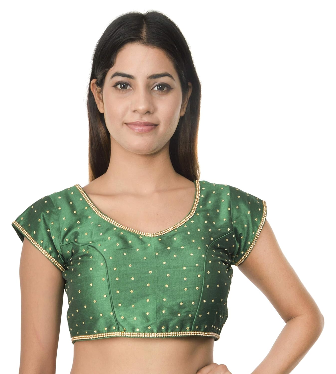 nishtha creation blouse women's raw silk saree blouse