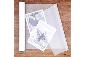 MLNSUNNY 13.8"x787" Artist Teabag Roll Paper - Wet Strength Tissue for DIY Decor, Tracing, Collage, Bookbinding & Repair, Cyanotype, Lanterns Craft