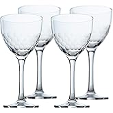 Amehla "Hive Honeycomb Nick & Nora Cocktail Glasses, 5oz Coupe Martini Glasses Set, for Manhattan, Bee's Knees, Espresso Martini & other Craft Cocktails (Pack of 4)
