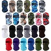 Handepo 24 Pcs Ski Mask Cover Full Face Mask Balaclava Summer Face Cover UV Protection for Men Women Outdoor Sports Multicolor