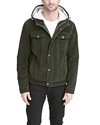 Levi's Men's Corduroy Sherpa Hooded Trucker