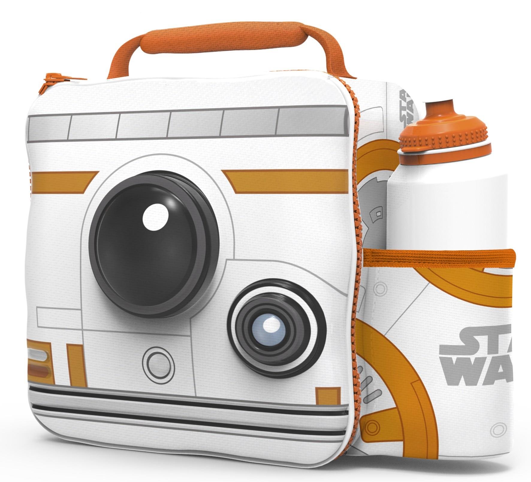 Aumsaa Kids Children 3D Lunch Box Bag With Sport Water Bottle (BB8)