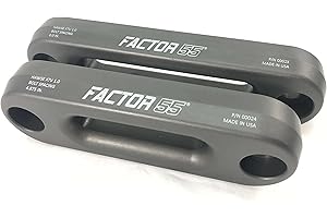 Factor 55 Aluminium Fairlead (UTV/ATV Hawe 6" Bolt Mount Spacing)