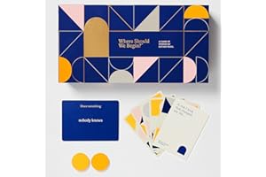 ESTHER PEREL Where Should We Begin Game of Stories - Conversation Cards for Couples, Friends, & Co-Workers - Interactive Game w/ 280 Cards & 12 Tokens - 2-6 Player Card Games for Couples