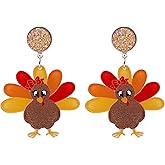 Thanksgiving Turkey Earrings for Women Turkey Style Studs Fall Earring Jewelry Great Thanksgiving Accessory Holiday Gifts Women