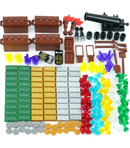 Amazon.com: Minizfigs Treasure Accessories Building Blocks Set